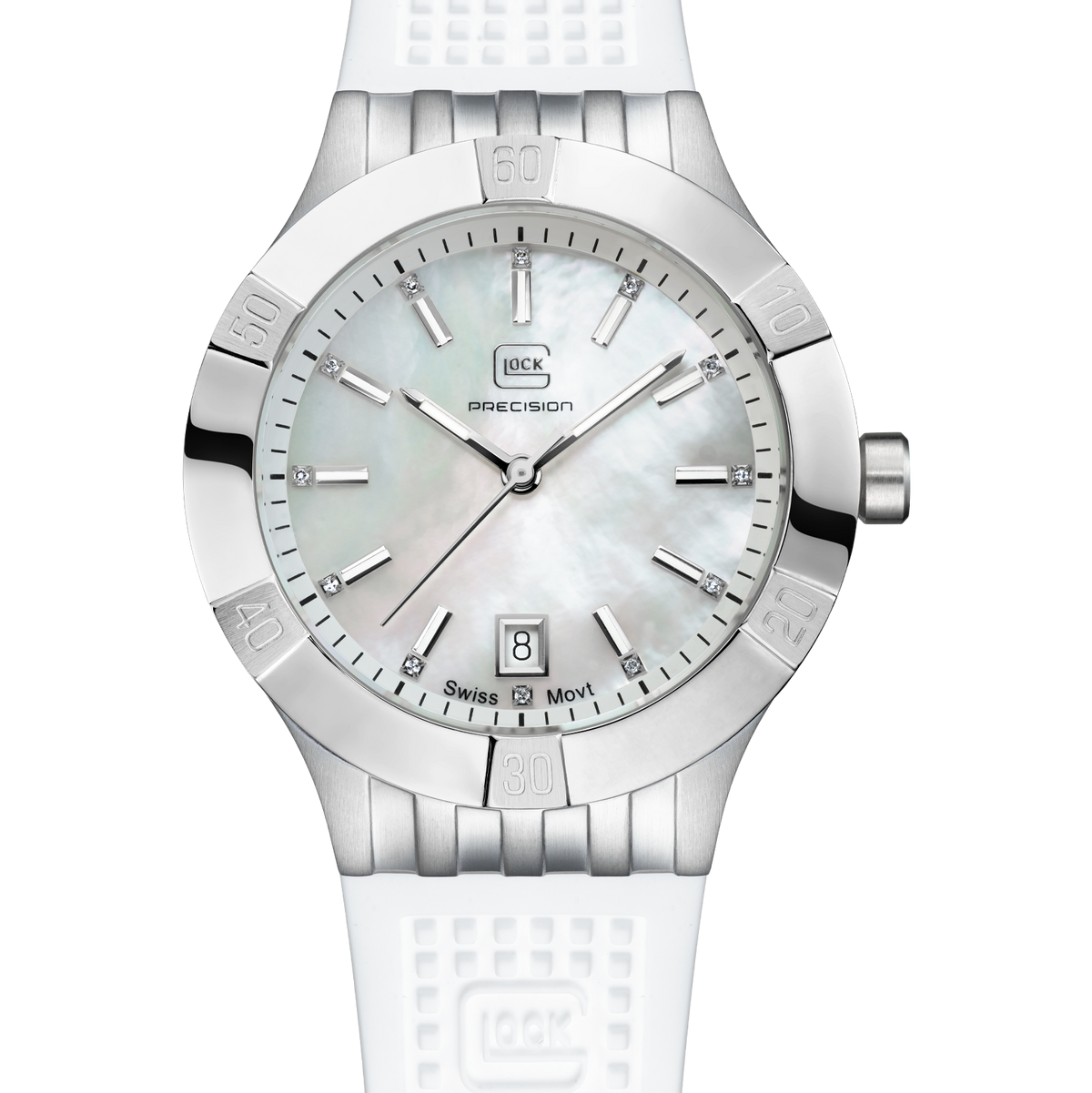 GLOCK GW-32-1-20 36mm Stainless Steel with Silicone Strap Lady's Watch