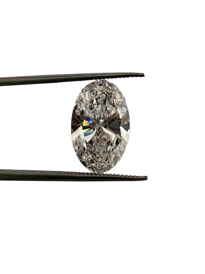 Loose IGI Graded 5.02ct Oval Brilliant Lab-Grown Diamond, F Color, VS1 Clarity