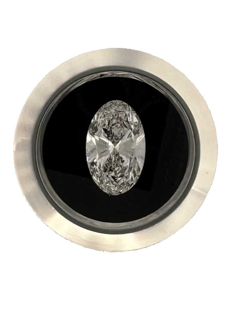 Loose IGI Graded 5.02ct Oval Brilliant Lab-Grown Diamond, F Color, VS1 Clarity