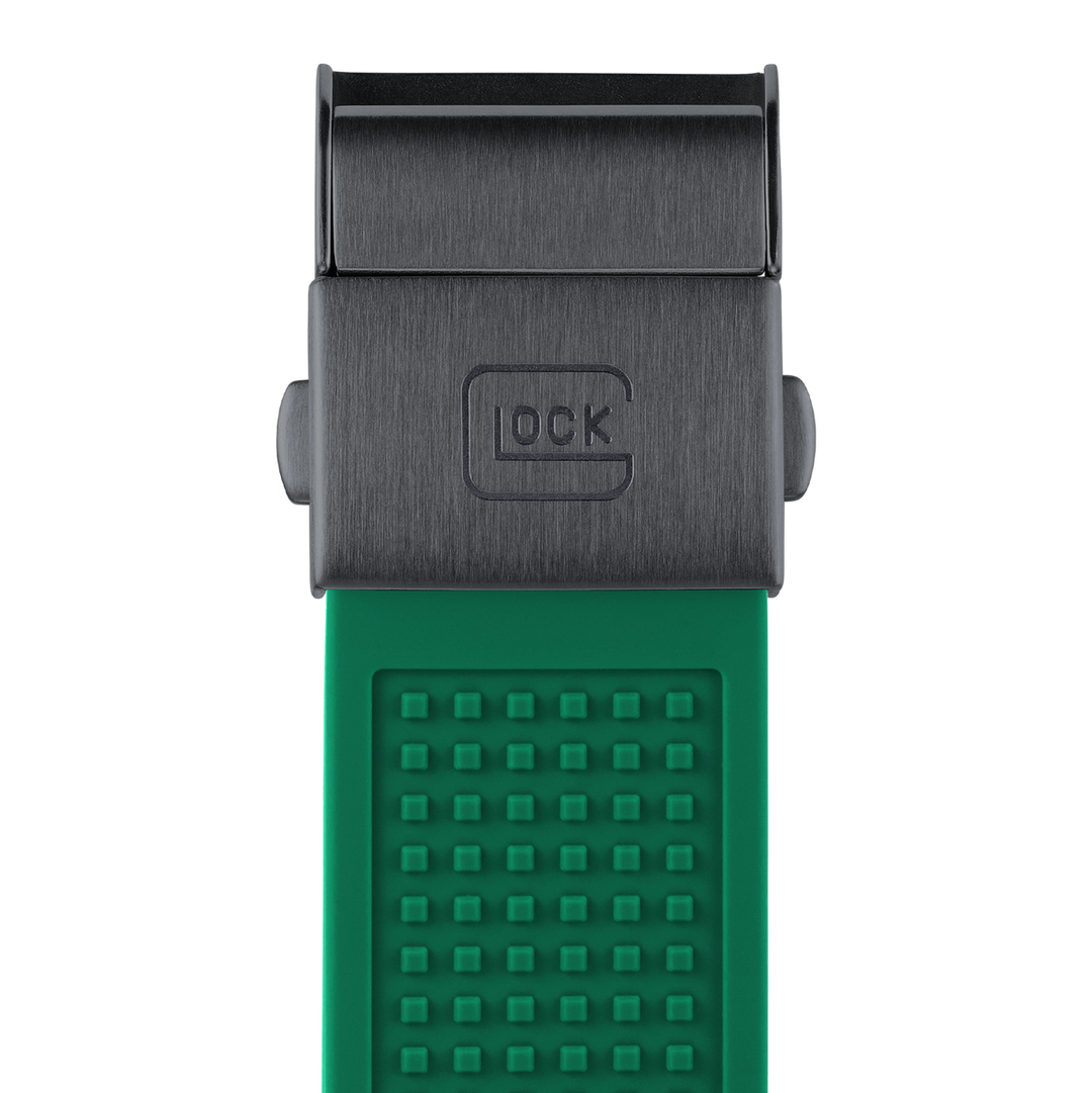 GLOCK GW-19-4-22 42mm Solar Watch with Green Silicone Strap