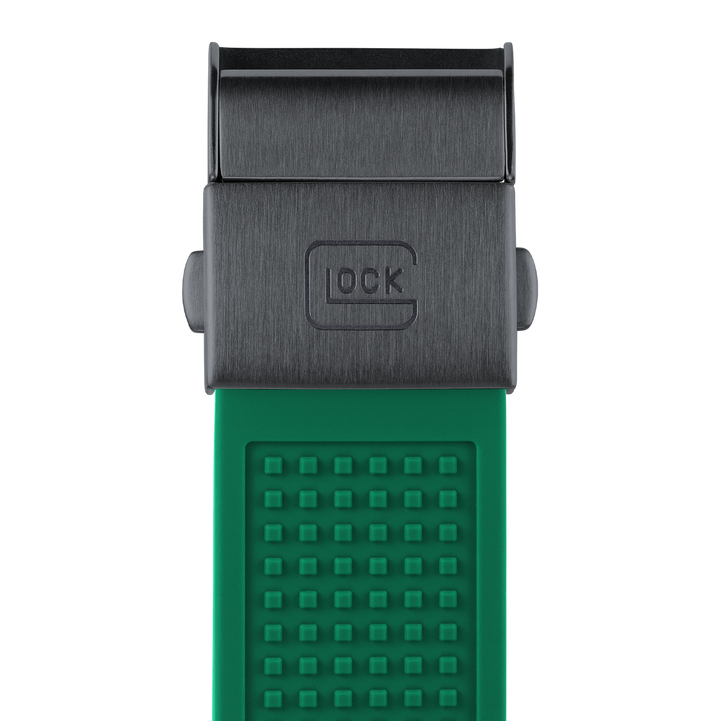GLOCK GW-19-4-22 42mm Solar Watch with Green Silicone Strap