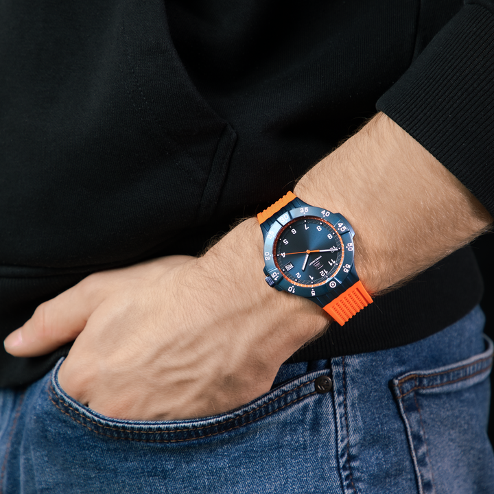 GLOCK GW-15-8-22 43mm Limited Edition Stainless Steel Quartz Watch with Interchangeable Straps