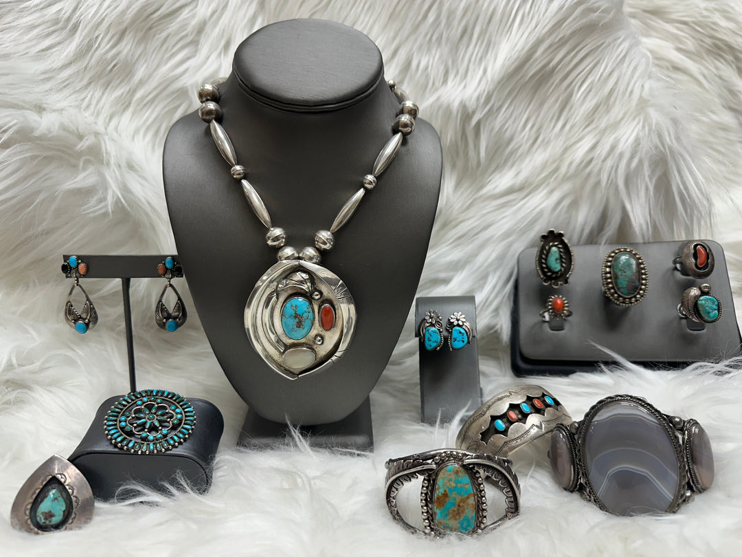 We always have a wide selection of Southwestern jewelry in the store!