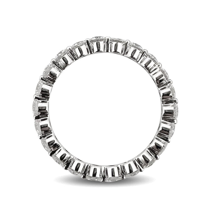 1.30ctw Round Brilliant Natural Diamond Eternity Band in 14k White Gold