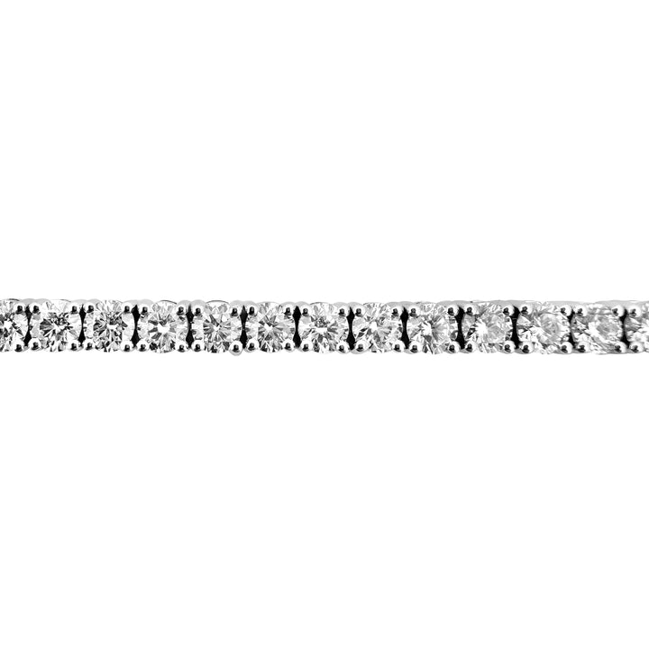10.21ctw Round Brilliant Lab Grown Diamond Tennis Bracelet in 14k White Gold