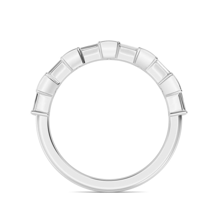 1.07ctw Baguette Cut Lab-Grown Diamond Stackable Band in 14k White Gold