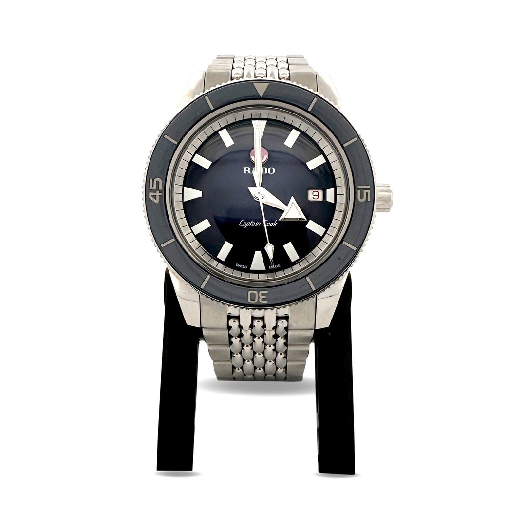 Rado Captain Cook Watch Blue Dial and Blue Bezel - Elite Fine Jewelers