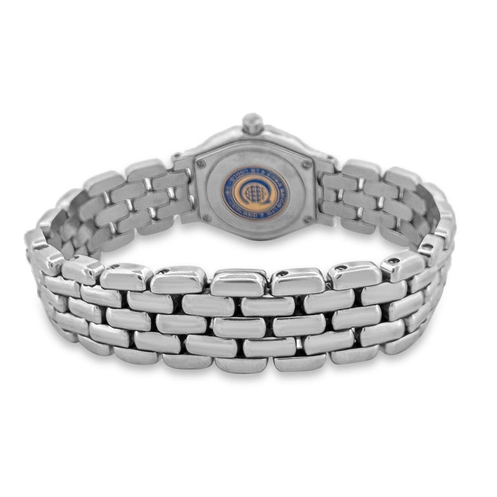 Cyma Lady's Stainless Steel Bracelet Watch with Diamonds
