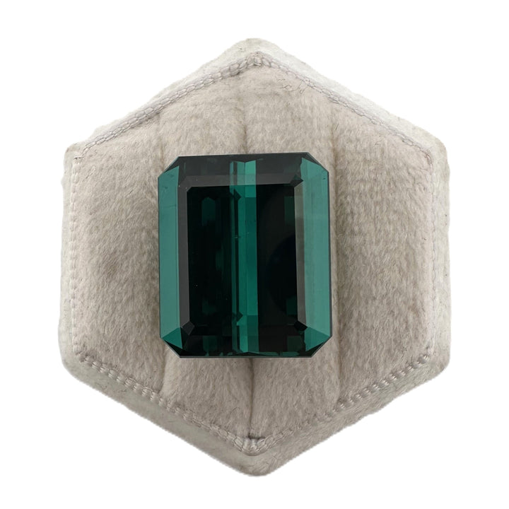 33.89ct Emerald Cut Indicolite Tourmaline Loose Gemstone