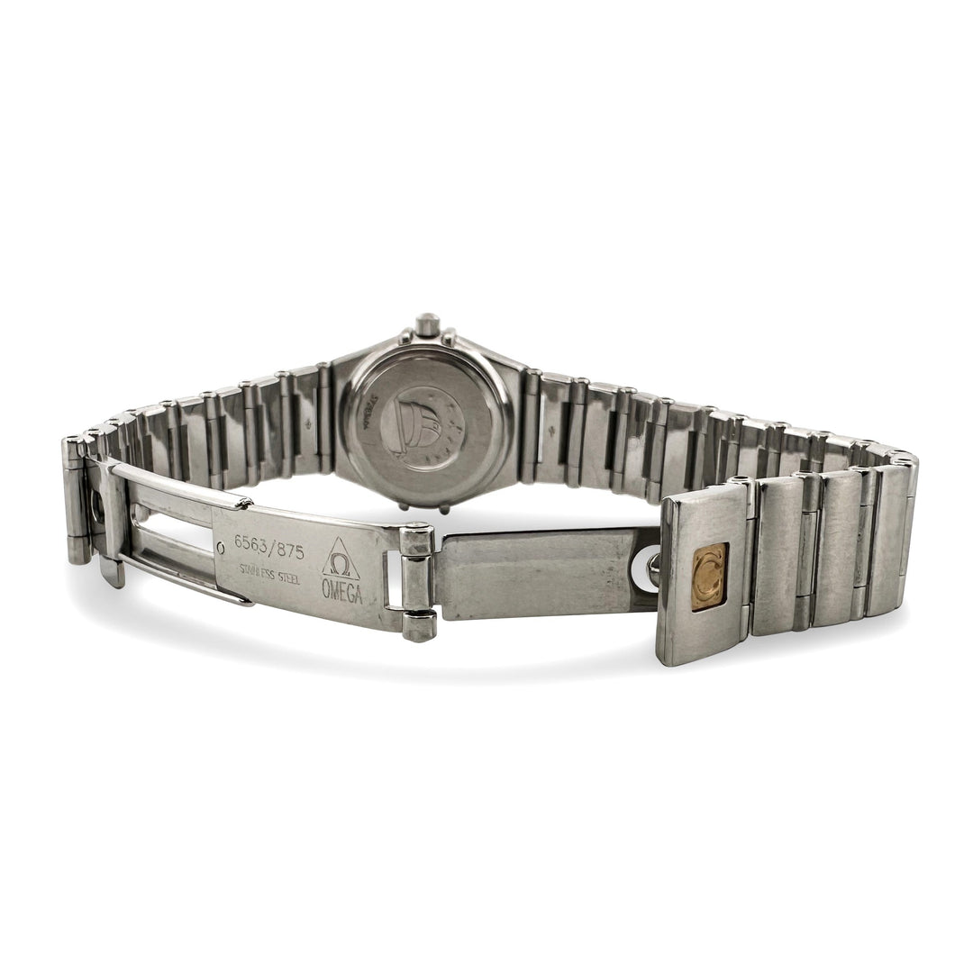 Omega Constellation Mother of Pearl Dial with Diamond Bezel Lady's Stainless Steel Watch