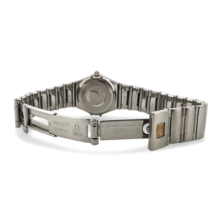 Omega Constellation Mother of Pearl Dial with Diamond Bezel Lady's Stainless Steel Watch