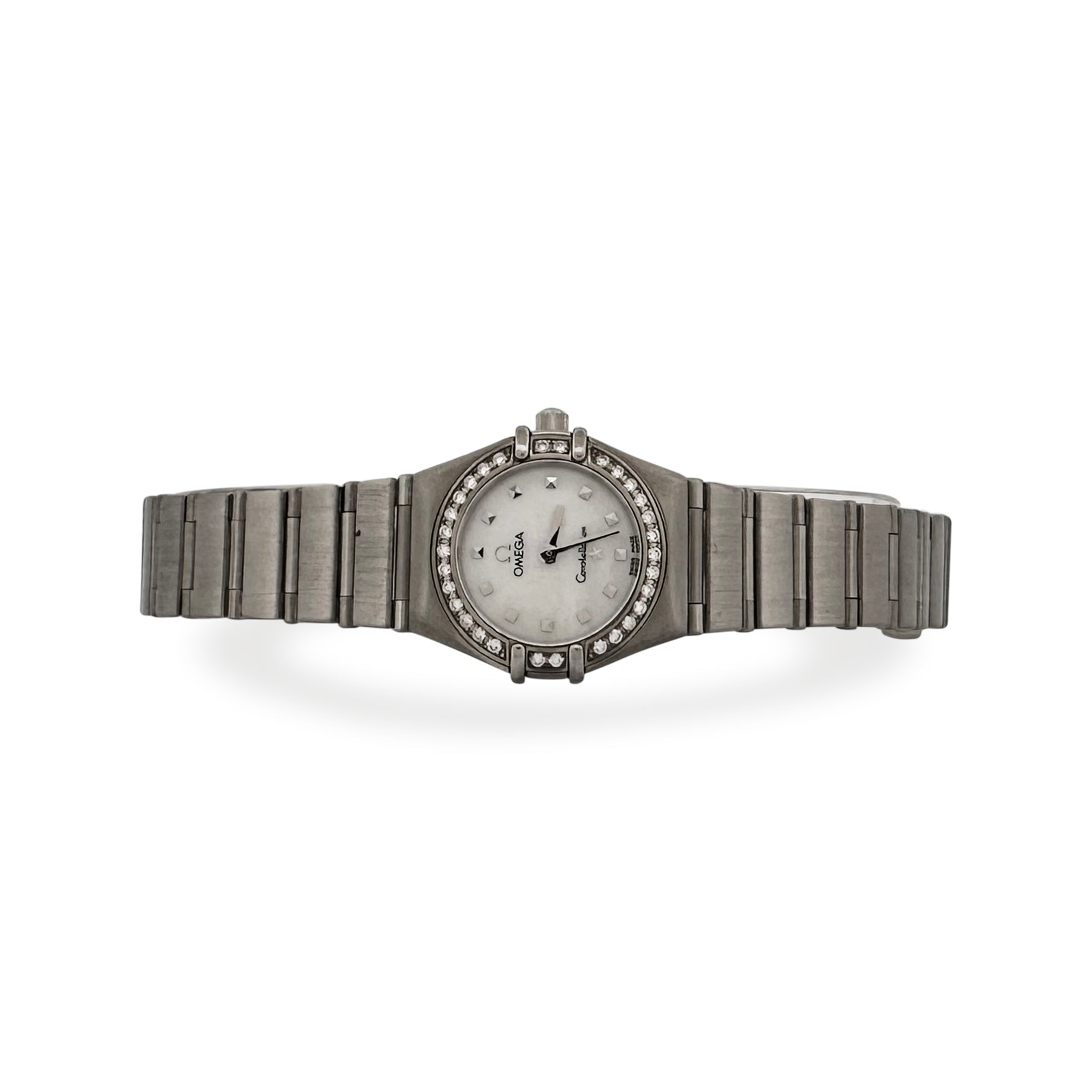 Omega Constellation Mother of Pearl Dial with Diamond Bezel