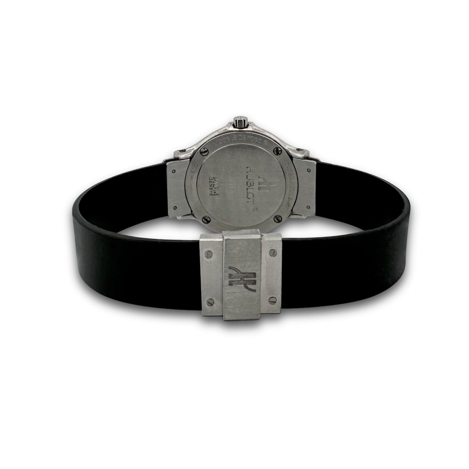 Hublot MDM Classic SSラバー Hublot MDM Classic 24mm Stainless Steel Rubber Strap Watch – Elite