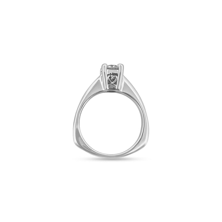 0.50ct Round Brilliant Solitaire Engagement Ring in 14k White Gold 