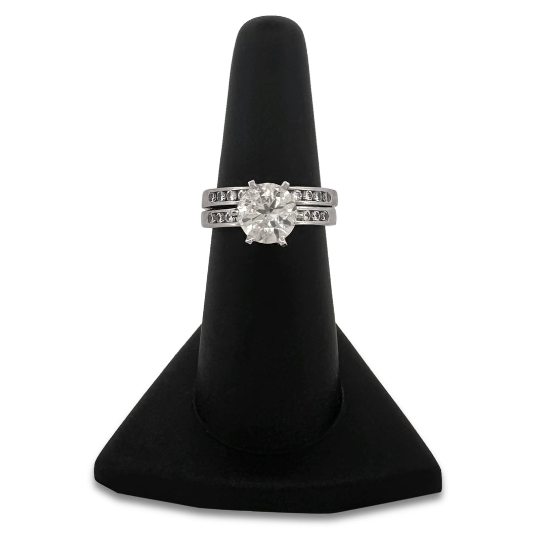 2.30ctw Round Brilliant Diamond Wedding Set in Platinum