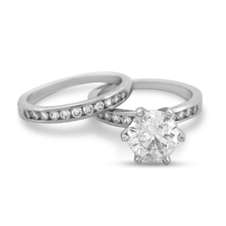 2.30ctw Round Brilliant Diamond Wedding Set in Platinum