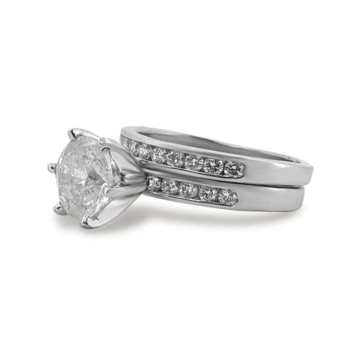 2.30ctw Round Brilliant Diamond Wedding Set in Platinum