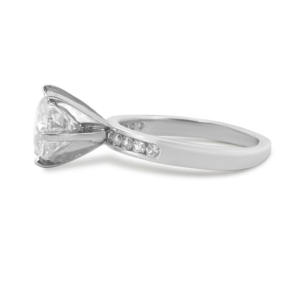 2.30ctw Round Brilliant Diamond Wedding Set in Platinum