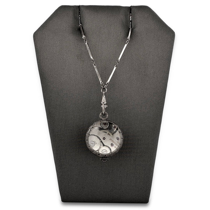 Vintage Hamilton Bubble Pendant Watch Pendant in Sterling Silver