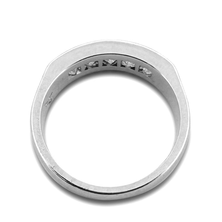 1.25ctw Princess Cut Natural Diamond Band in Platinum