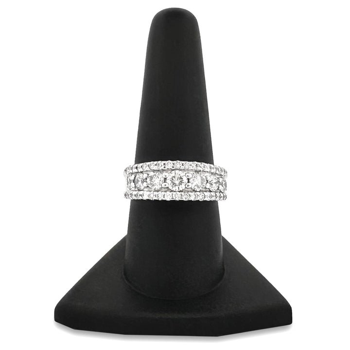 2ctw Round Brilliant Natural Diamond Band in 14k White Gold