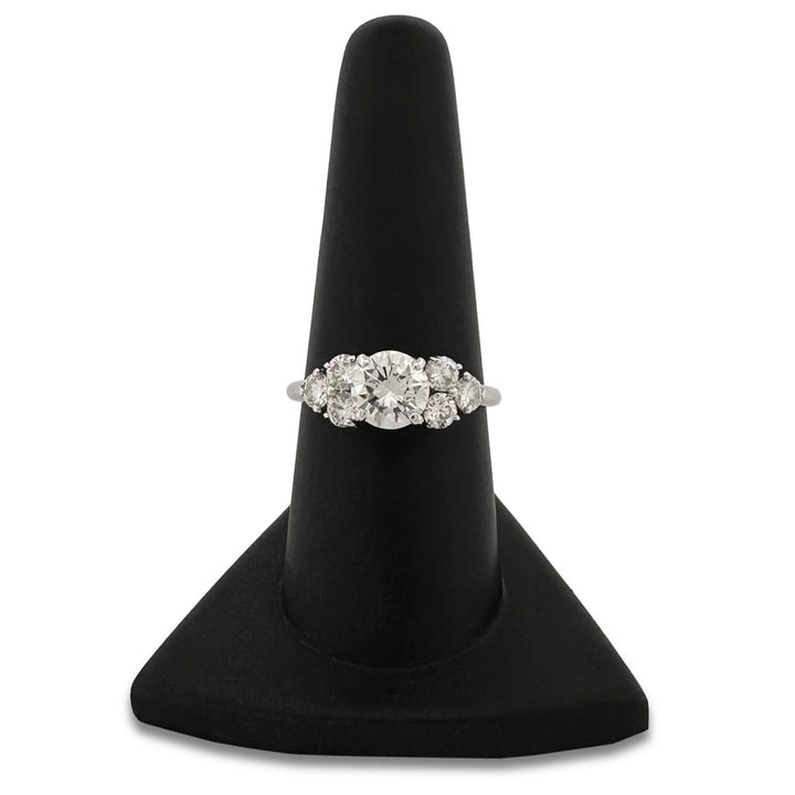 1.83ctw Round Brilliant Natural Diamond Engagement Ring in 14k White Gold