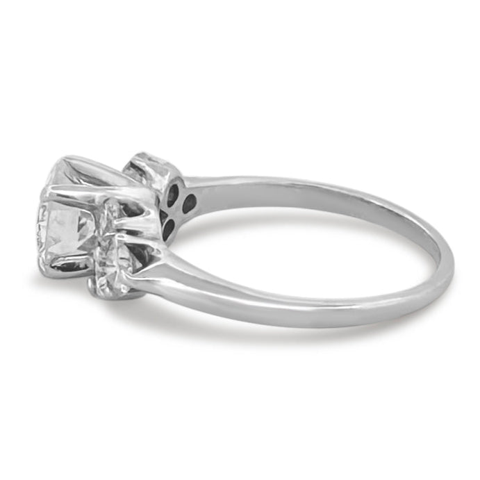 1.83ctw Round Brilliant Natural Diamond Engagement Ring in 14k White Gold