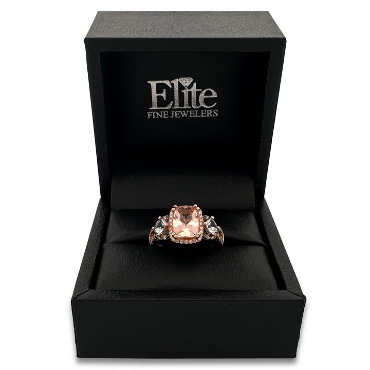 Morganite, Aquamarine & Diamond Cocktail Ring in 14k Rose Gold by Le Vian