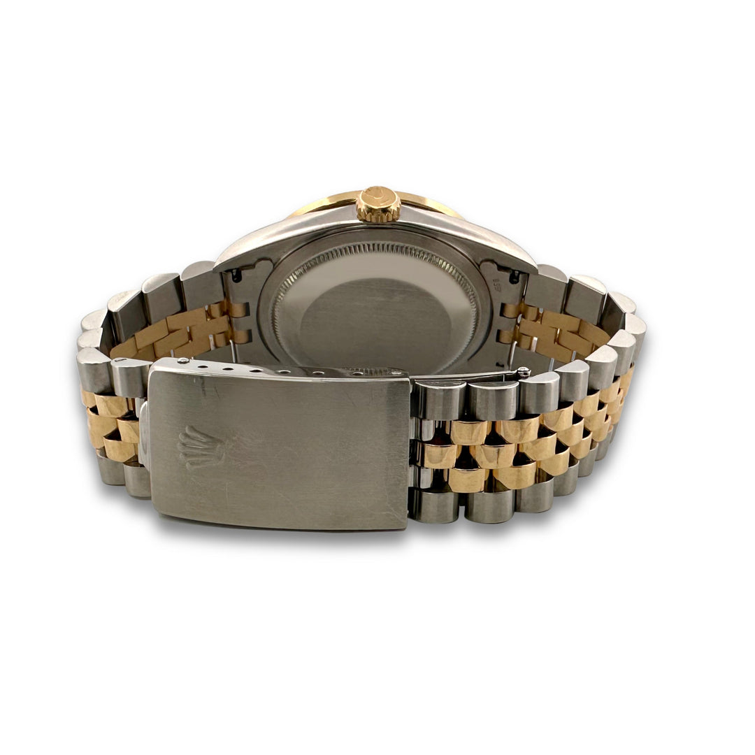 Sold! Rolex 36mm Two-tone 1995 Datejust with Diamonds Stainless Steel and 18k Yellow Gold Watch