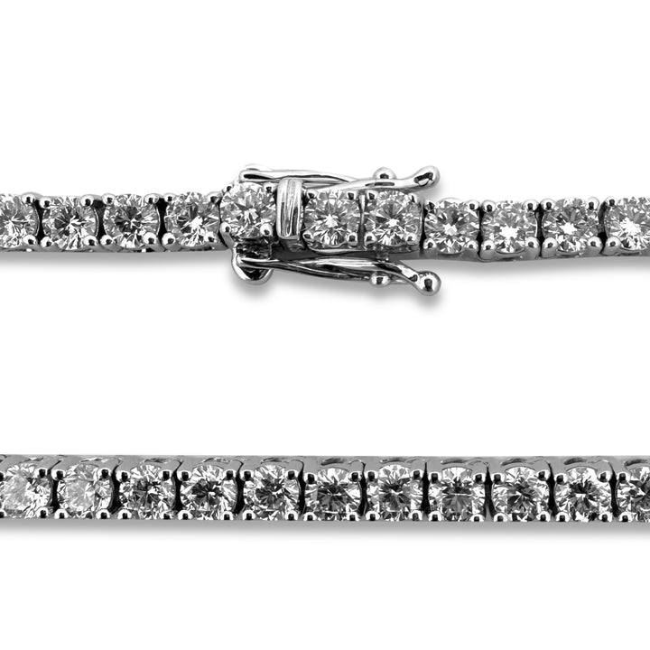 19.50ctw Round Brilliant Lab-Grown Diamond 24" Tennis Necklace in 14k Gold