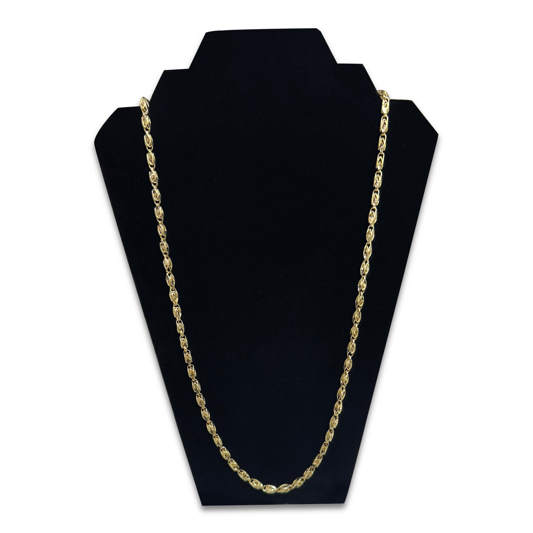 Turkish Link 30" Chain Necklace in 14k Yellow Gold