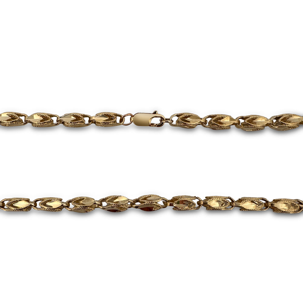 Turkish Link 30" Chain Necklace in 14k Yellow Gold