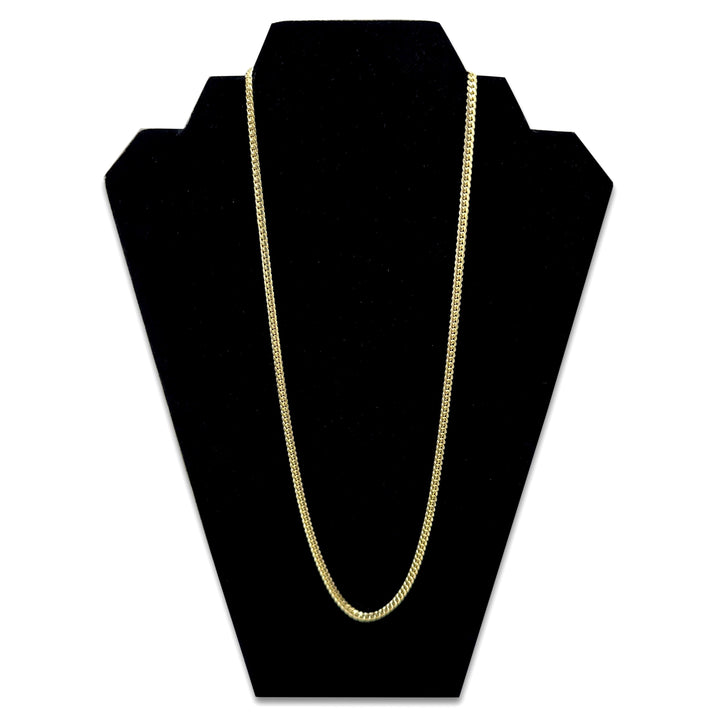 6mm Cuban Link 22.5" Chain Necklace in 14k Solid Yellow Gold