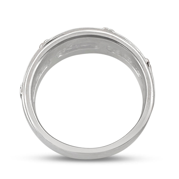 0.50ctw Round Brilliant Natural Diamond Band in 10k Two-tone Gold