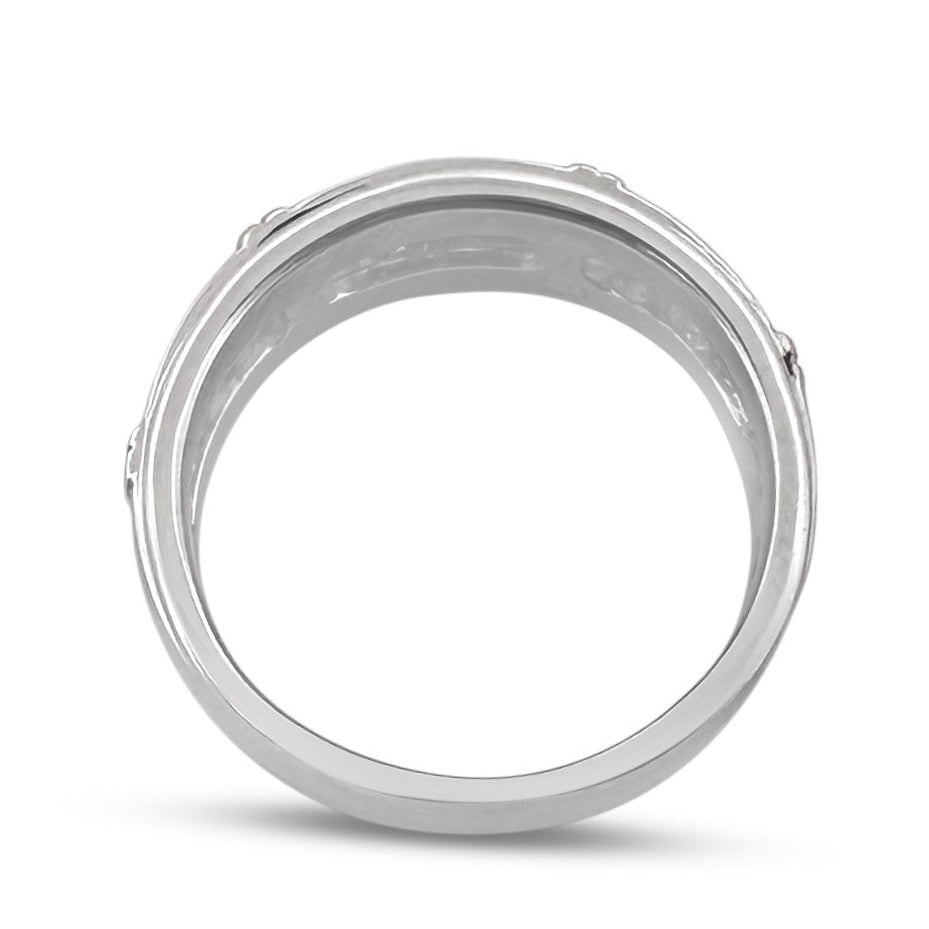 0.50ctw Round Brilliant Natural Diamond Band in 10k Two-tone Gold