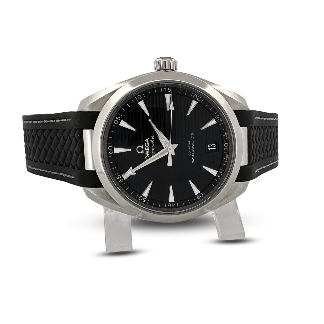 2024 Omega Seamaster Aqua Terra 41mm Stainless Steel Rubber Strap Watch with Box & Papers