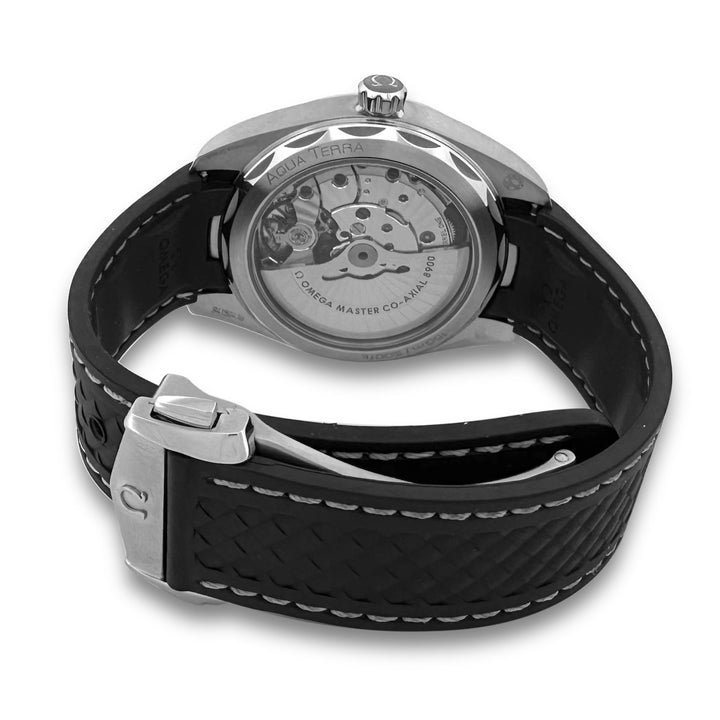 2024 Omega Seamaster Aqua Terra 41mm Stainless Steel Rubber Strap Watch with Box & Papers