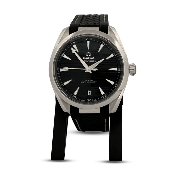 2024 Omega Seamaster Aqua Terra 41mm Stainless Steel Rubber Strap Watch with Box & Papers