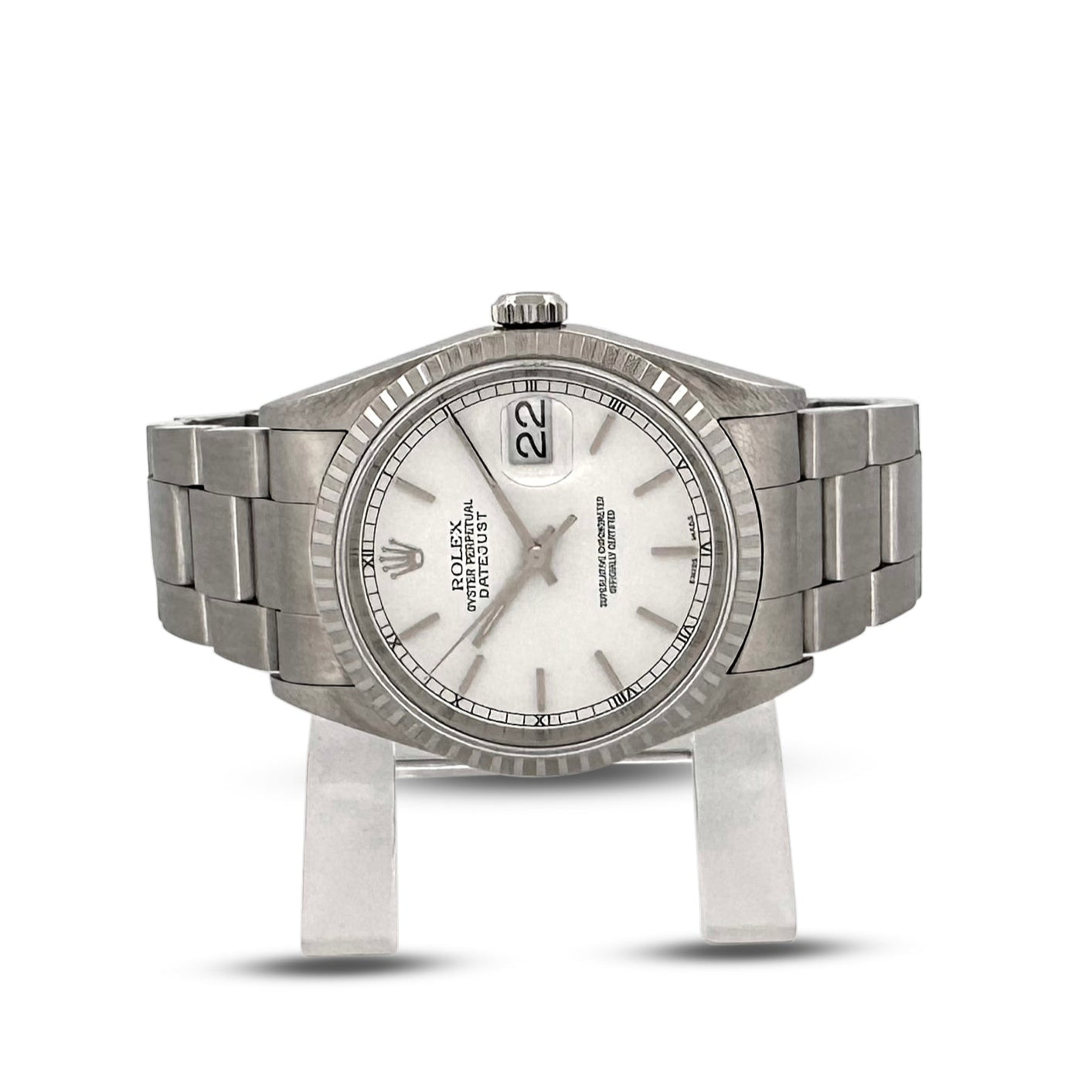 1999 Rolex Datejust 36mm Stainless Steel Oyster Bracelet Watch