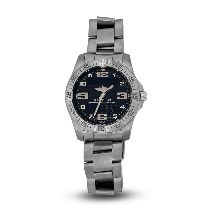 2016 Breitling Aerospace Evo 43mm Titanium Bracelet Watch with Box & Papers