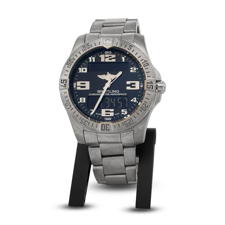 2016 Breitling Aerospace Evo 43mm Titanium Bracelet Watch with Box & Papers
