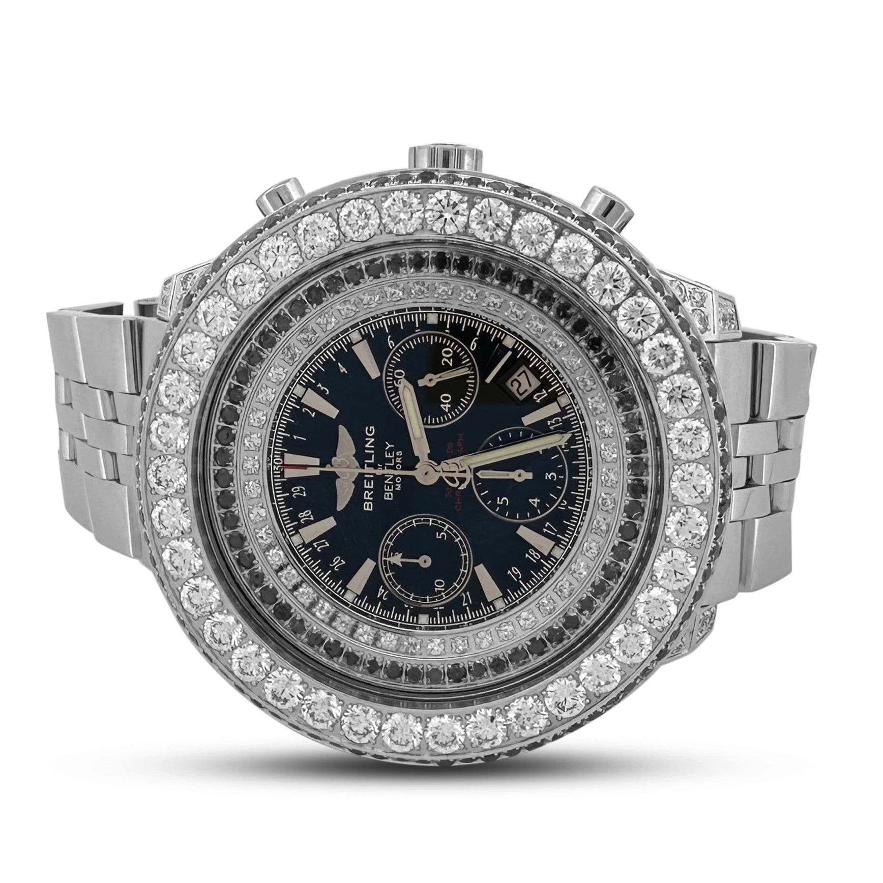 NT555⭐️Breitling for Bentleyステンレスベルト Breitling For Bentley 48mm Stainless Steel Bracelet Watch