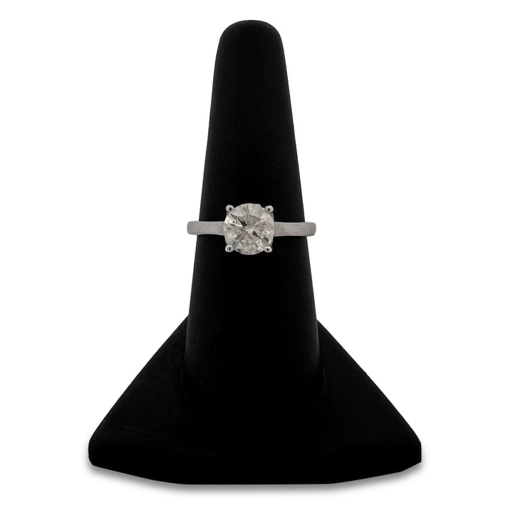 GIA Graded 1.50cts Round Brilliant Natural Diamond "First Light" Solitaire Engagement Ring in 14k White Gold