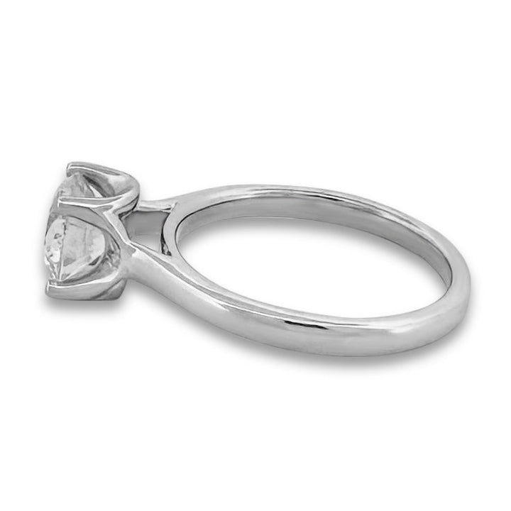 GIA Graded 1.50cts Round Brilliant Natural Diamond "First Light" Solitaire Engagement Ring in 14k White Gold