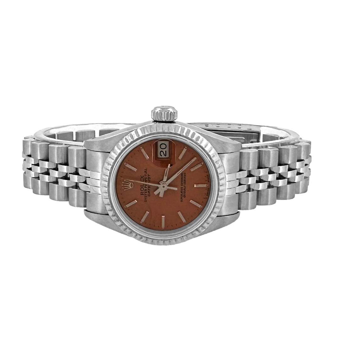 1991 Rolex Datejust 26mm Stainless Steel & White Gold Bezel Jubilee Bracelet Watch