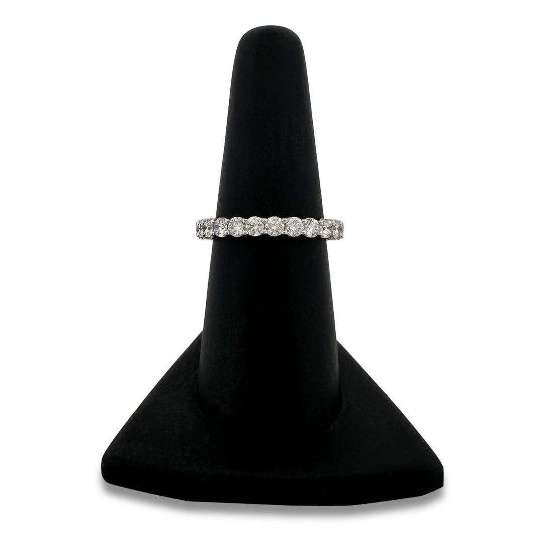 1.96ctw Round Brilliant Lab-Grown Diamond Eternity Stackable Band in 14k White Gold