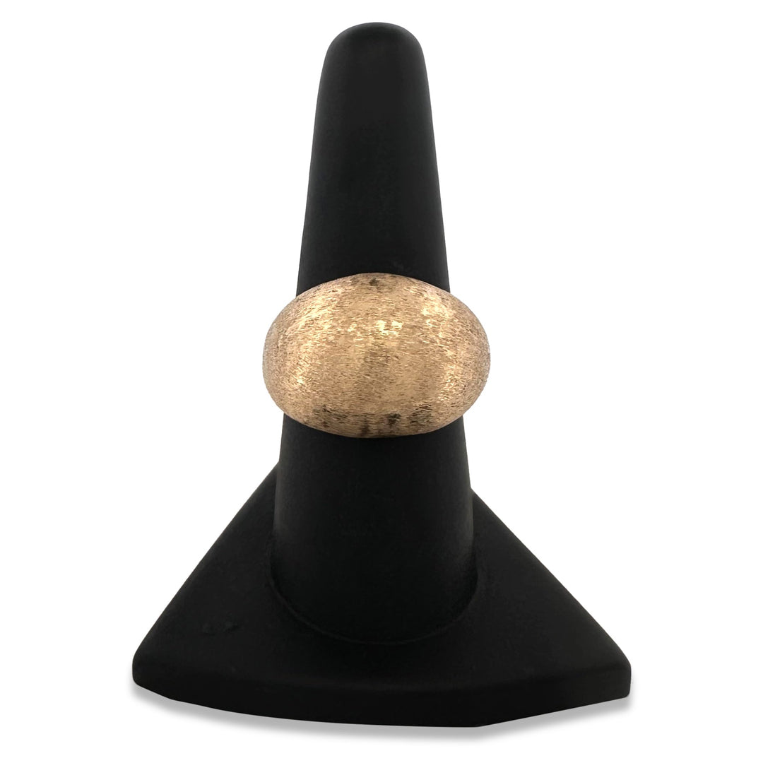 Vintage Bombé Cocktail Ring in 14k Yellow Gold