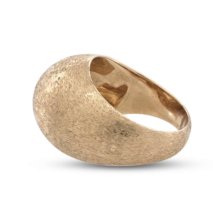 Vintage Bombé Cocktail Ring in 14k Yellow Gold