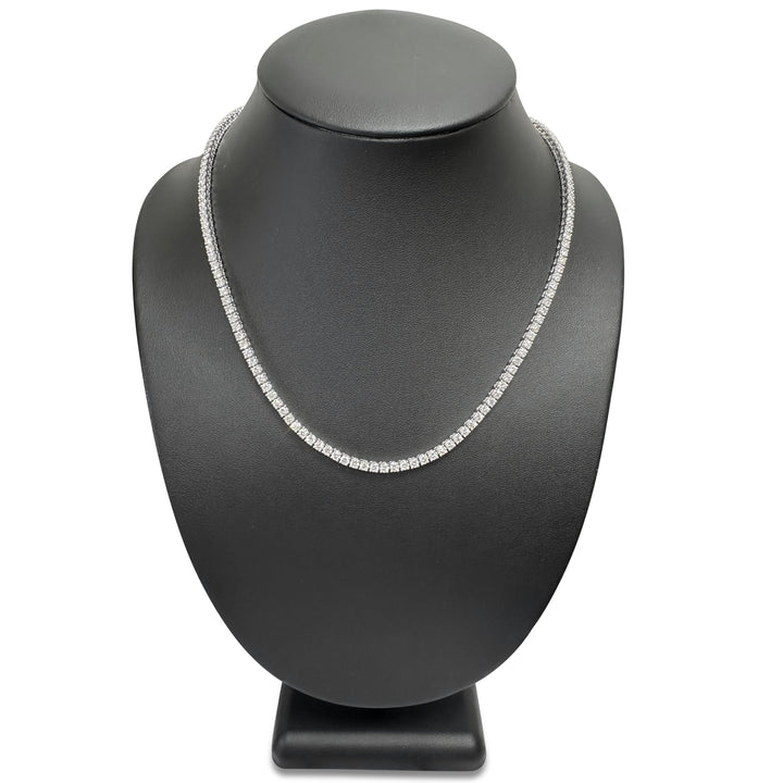 13.16ctw Round Brilliant Lab-Grown Diamond Tennis Necklace in 14k Gold