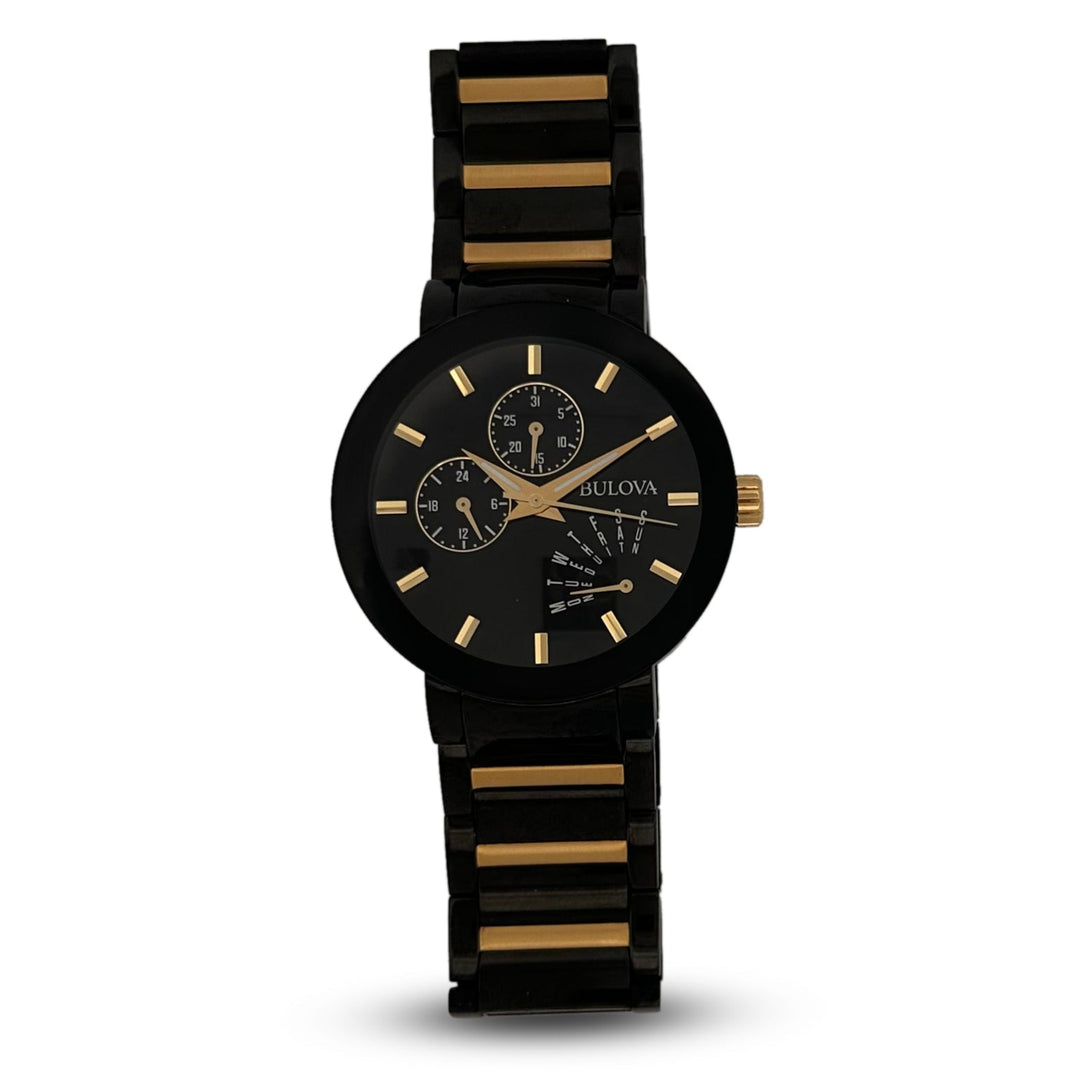 Bulova Futuro 98C124 45mm Two-Tone Stainless Steel Bracelet Watch with Box